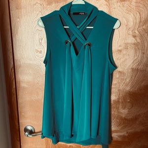 Arielle Teal Top